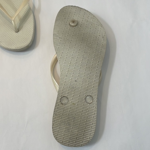 Havaianas White Iridescent Straps Flip Flops - Picture 4 of 6